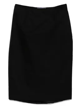 Prada Pre-Owned: Чёрная юбка 