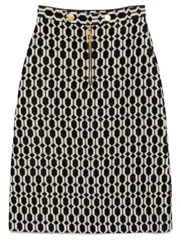 Gucci Pre-Owned: Чёрная юбка 