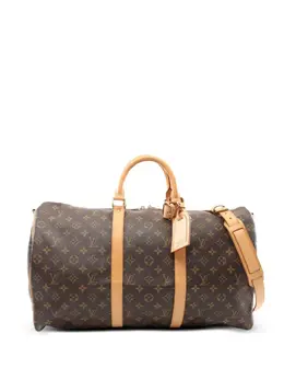 Louis Vuitton Pre-Owned: Коричневая дорожная сумка 