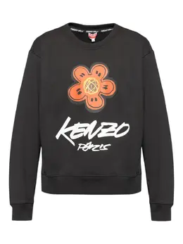 Kenzo: Свитшот с цветочным принтом 