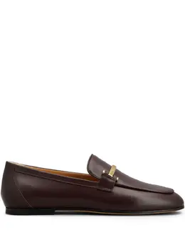 Tod's: Бордовые лоферы 