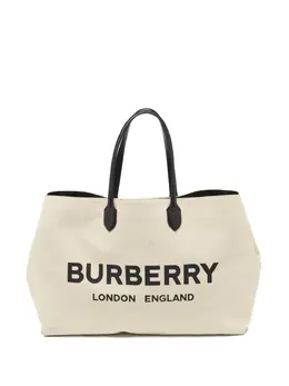Burberry Pre-Owned: Белая сумка-шоппер 