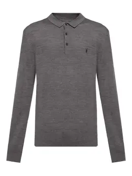 AllSaints: Поло с длинным рукавом 