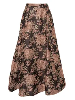 alice + olivia: Юбка с растительным принтом 