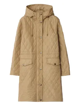 Burberry: Стёганое пальто 