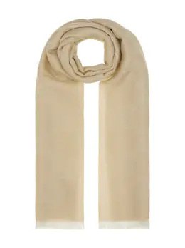 Max Mara: Бежевый шарф 