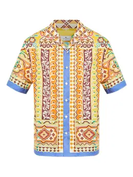 ETRO: Рубашка с геометрическим принтом 