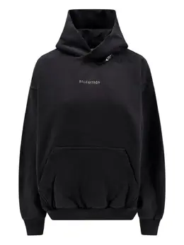 Balenciaga: Хлопковая толстовка  BB