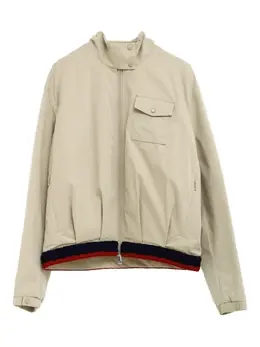 Moncler: Бежевая куртка 