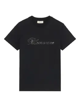 Blumarine: Чёрная футболка 