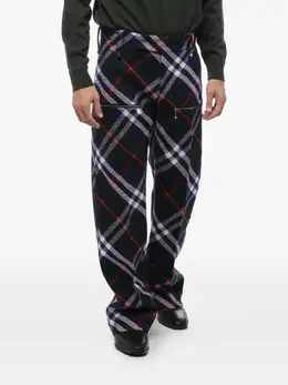 Burberry: Синие брюки 