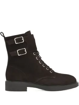Gianvito Rossi: Коричневые ботинки 