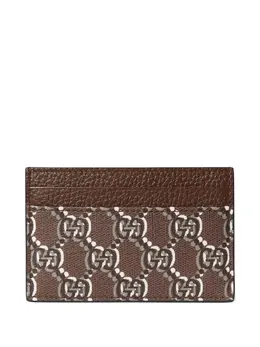 Gucci: Коричневый картхолдер  GG