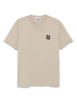 Stone Island: Светлая футболка  Compass
