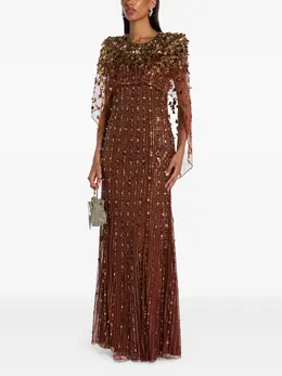 Jenny Packham: Коричневое платье 