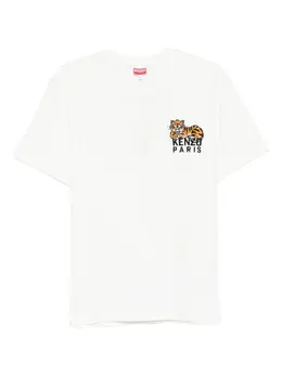 Kenzo: Хлопковая футболка  Tiger