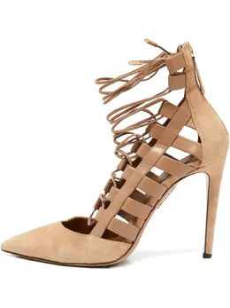 Aquazzura: Бежевые туфли 
