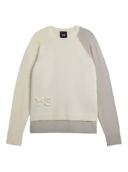 Y-3: Белый свитер 