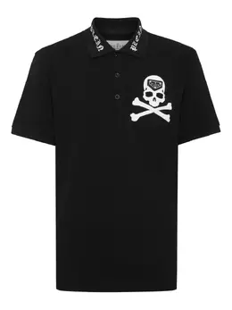 Philipp Plein: Чёрное поло  Skull