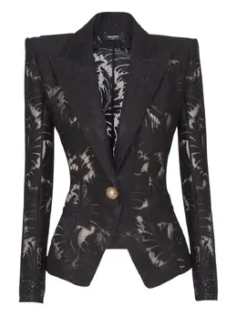 Balmain: Обтягивающая куртка 