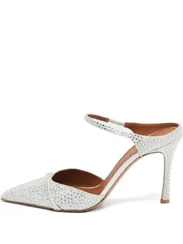 Malone Souliers: Серебристые сабо 