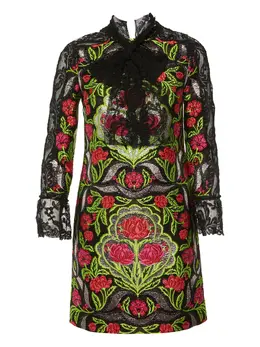Gucci Pre-Owned: Платье с растительным принтом 