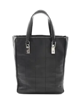 CHANEL Pre-Owned: Чёрная сумка-шоппер 