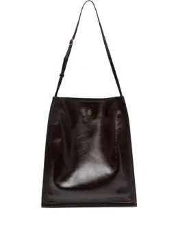 Bally: Коричневая сумка-шоппер 