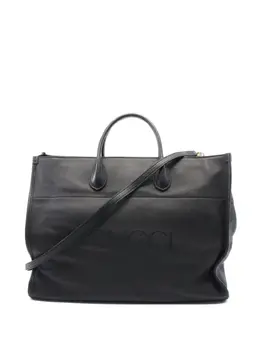 Gucci Pre-Owned: Чёрная сумка-шоппер 
