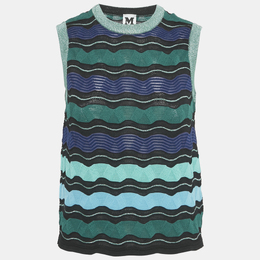 M Missoni: Зелёный топ 