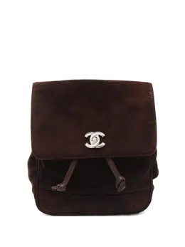 CHANEL Pre-Owned: Коричневый рюкзак 