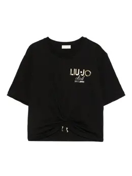 LIU JO: Хлопковая футболка 