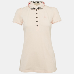 Burberry: Розовое поло 