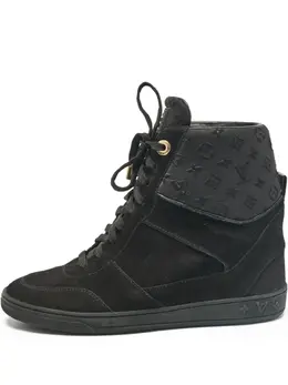 Louis Vuitton Pre-Owned: Чёрные кроссовки 