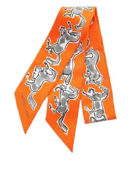 Hermès Pre-Owned: Оранжевый шарф 