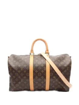Louis Vuitton Pre-Owned: Коричневая дорожная сумка 