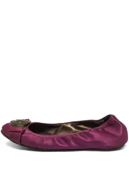 Burberry Pre-Owned: Фиолетовые балетки 