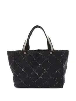 CHANEL Pre-Owned: Чёрная сумка-шоппер 