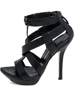 Versace Pre-Owned: Чёрные сандалии 
