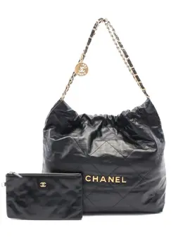 CHANEL Pre-Owned: Чёрная сумка 