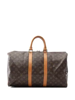 Louis Vuitton Pre-Owned: Коричневая дорожная сумка 