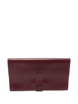 Hermès Pre-Owned: Бордовый клатч 