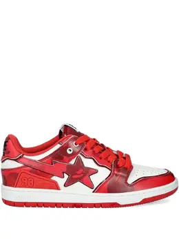 A BATHING APE®: Красные кроссовки 