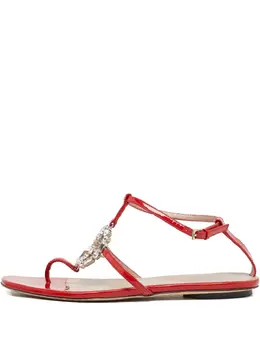 Gucci Pre-Owned: Красные сандалии 