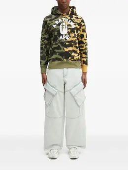 A BATHING APE®: Зелёная толстовка 