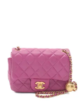 CHANEL Pre-Owned: Фиолетовая сумка 