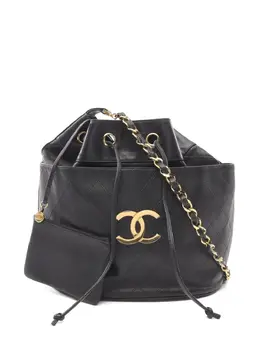 CHANEL Pre-Owned: Чёрная сумка 