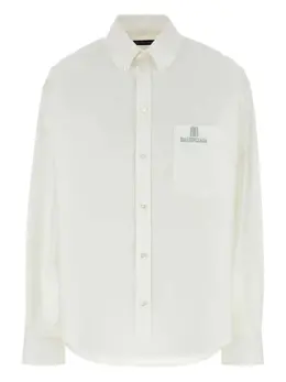 Balenciaga: Белая рубашка 