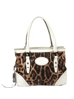Dolce & Gabbana Pre-Owned: Сумка-шоппер с леопардовым принтом 