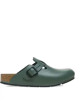 Birkenstock: Зелёные сабо  Boston